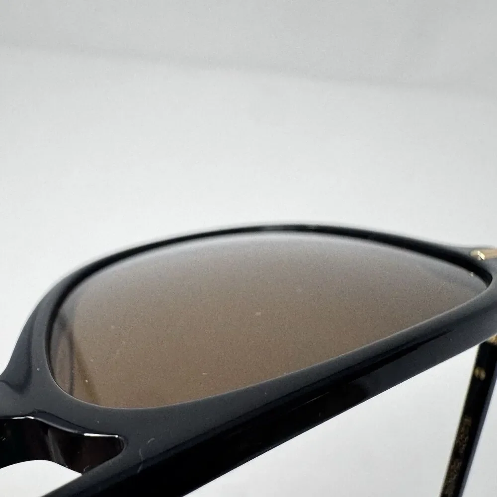 Brimmer W 3102 Black Gold Aviator Sunglasses 52-18-145 Made In Italy